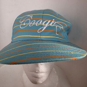 Coogi Light blue orange yellow stripe embroidered script logo Fitted Cap Size